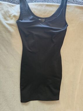 wet seal skater dresses Wet Seal Silver Shimmer Sleeveless Short Fit Flare Skater Mini Dress New